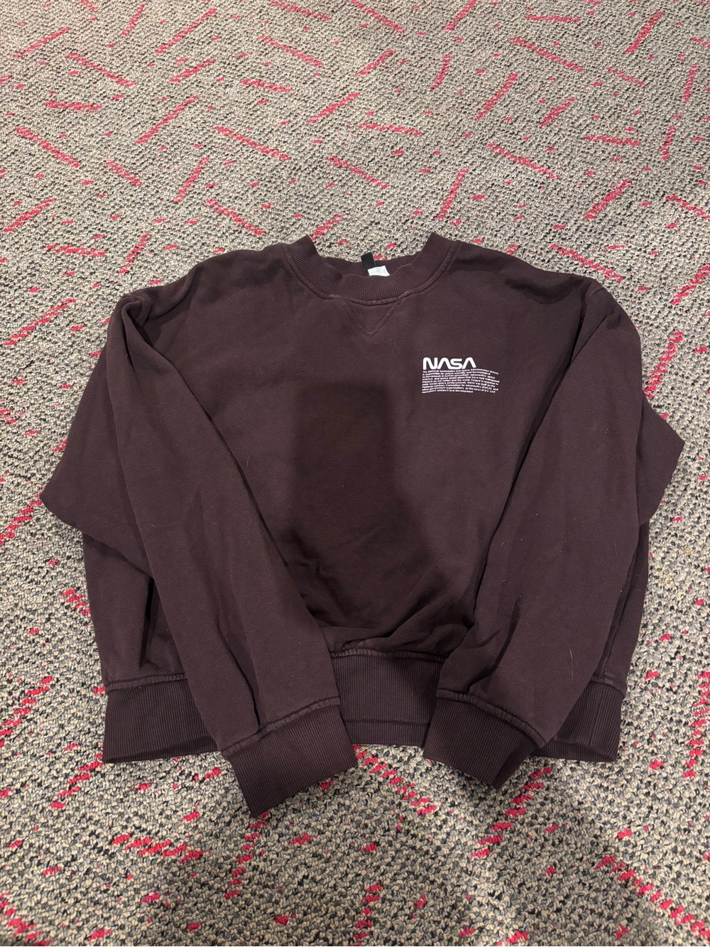 H&M NASA Brown Crewneck Sweatshirt